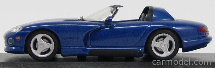 Miniature Dodge Viper Cabriolet Minichamps 1/43 - Jaune - Modèle Unique Personnalisé