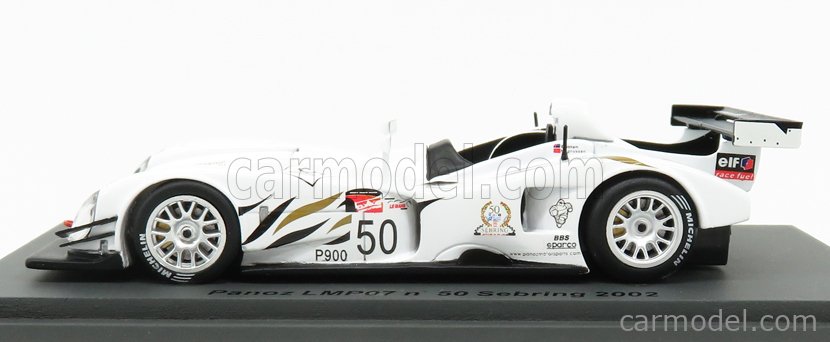 Panoz Lmp07 #50 Sebring 2002 Brabham Magnussen White SPARK 1:43 SCPZ03 Model