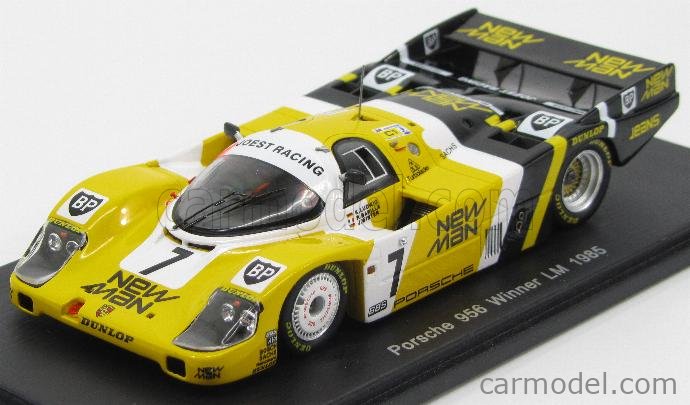 1985 PORSCHE 956 LH Joest New Man # 7 Winner 24 H Le Mans 1:43 Spark Musée map 