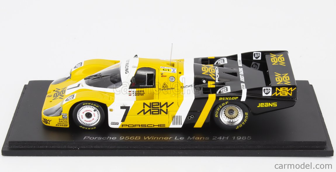 Spark 43LM85 Porsche 956 #7 'New Man' Le Mans Winner 1985