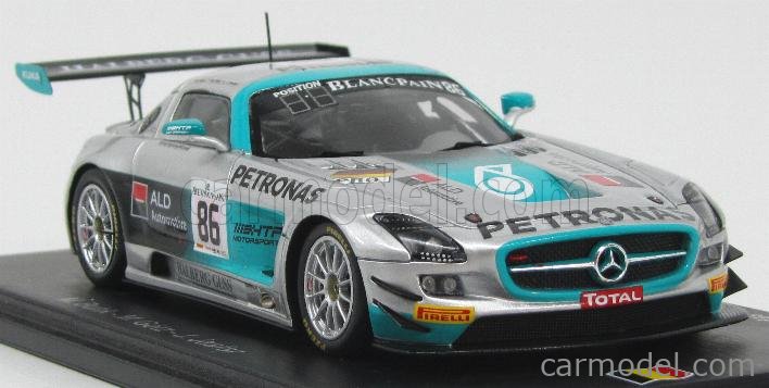 SPARK MODEL SB075 Scale 1 43 MERCEDES BENZ SLS AMG GT3 TEAM HTP