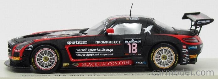 MERCEDES BENZ - SLS AMG GT3 TEAM BLACK FALCON N 18 24h SPA 2014 R.MUSCAT -  V.LUNKIN - S.AL FAISAL - C.BRACKE