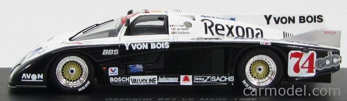 Spark S4097, Gebhardt JC 853, No.75, 8th Le Mans