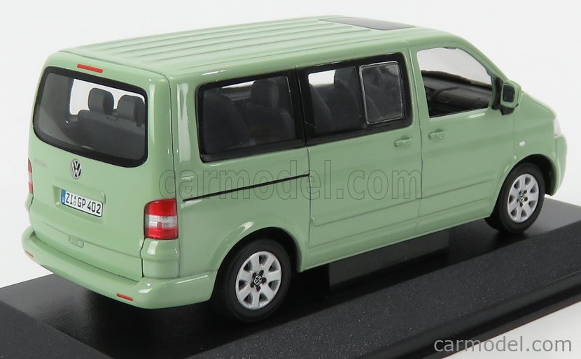 VW T5 Multivan 2003 fresco green diecast model car Minichamps 1/43