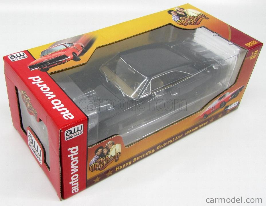 1969 Dodge Charger General Lee Birthday Dukes Of Hazzard Auto World 1/18 AWSS110