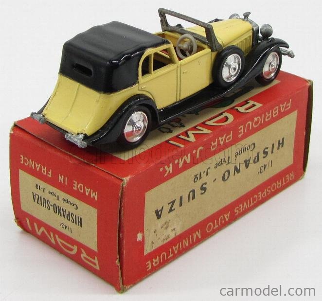 Socle Rami Pour Hispano Suiza 1934 à L'échelle 1:43 - Occasion - Fabrication Française