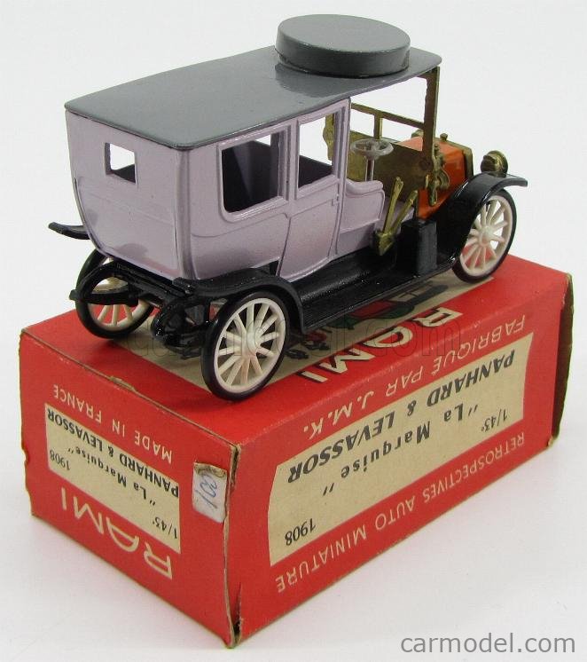 R.A.M.I. J.M.K.PANHARD et LEVASSOR La Marquise 1908 Oldtimer Metall Modell 1:45