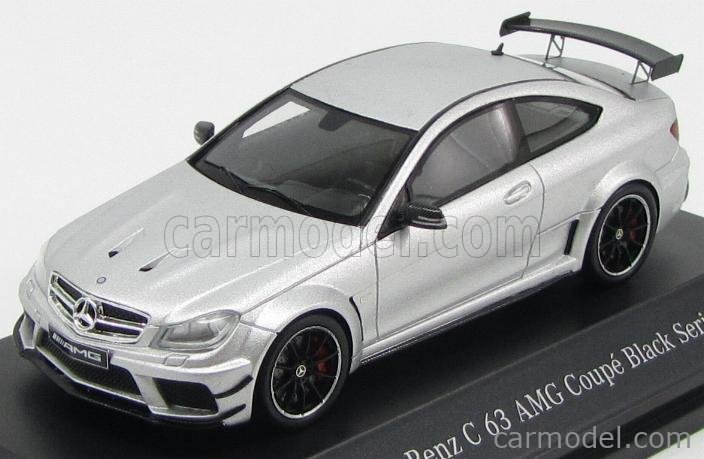 Spark Model B Scale 1 43 Mercedes Benz C Class C63 Amg Coupe 14 Black Series Iridium Silver Magno