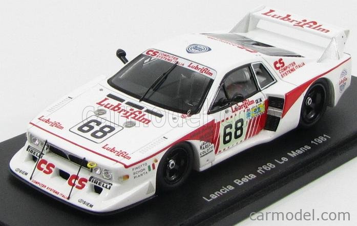 LANCIA - BETA MONTECARLO TURBO TEAM JOLLY CLUB N 68 24h LE MANS 1981  M.FINOTTO - G.PIANTA - G.SCHON