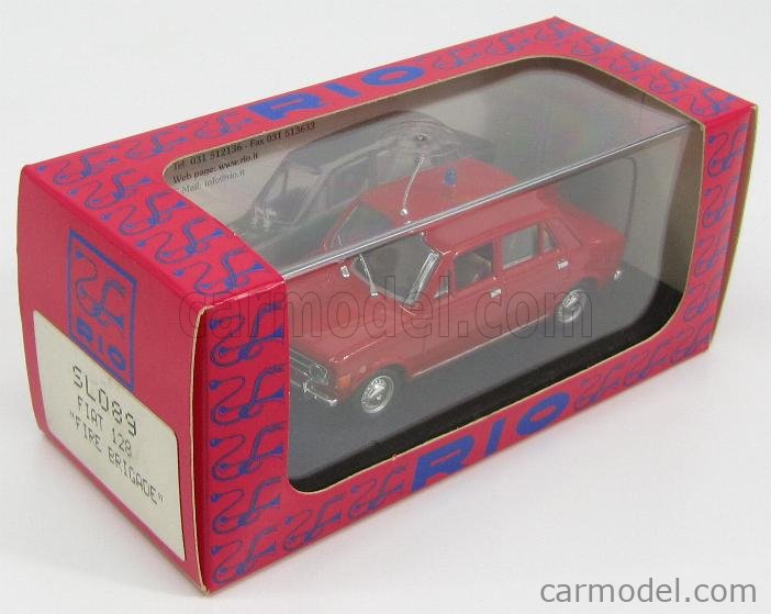 RIO-MODELS SL089 Scale 1/43 | FIAT 128 VIGILI DEL FUOCO 1970 RED