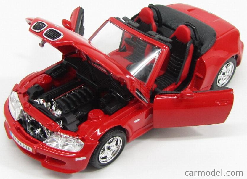 BURAGO 18-22030R Scale 1/24 | BMW Z3 M ROADSTER 1996 RED