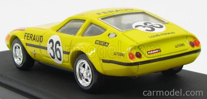 RIO Ferrari 365 GTB/4 Daytona Le Mans 1972 N°36 - 1/43 - Jaune - Pilote Rouge