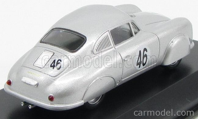 1951 Porsche 356 #46 24H Le Mans silber 1:43 Welly Museum 