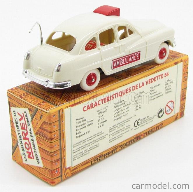 Miniature Norev – Ford Vedette 54 Ambulance – 1957 – Bon état