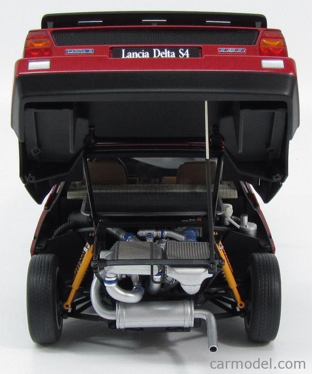 AutoArt 1/18 Lancia Delta S4 1985 - Rouge - Modèle Réduit Voiture De Sport
