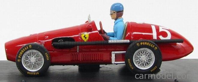 BRUMM R035-CH Scale 1/43 | FERRARI F1 500 F2 N 15 A.ASCARI 1952 WORLD  CHAMPION + PILOT RED