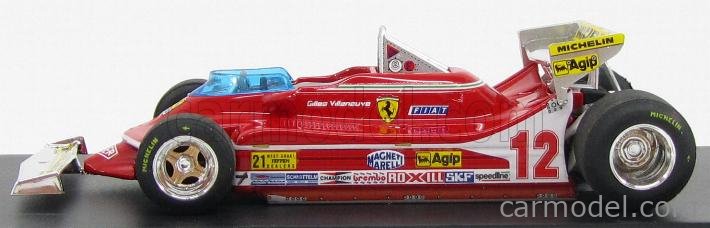 FERRARI - F1 312T4 N 12 PROVE ALA POSTERIORE OVEST USA GP 1979 GILLES  VILLENEUVE