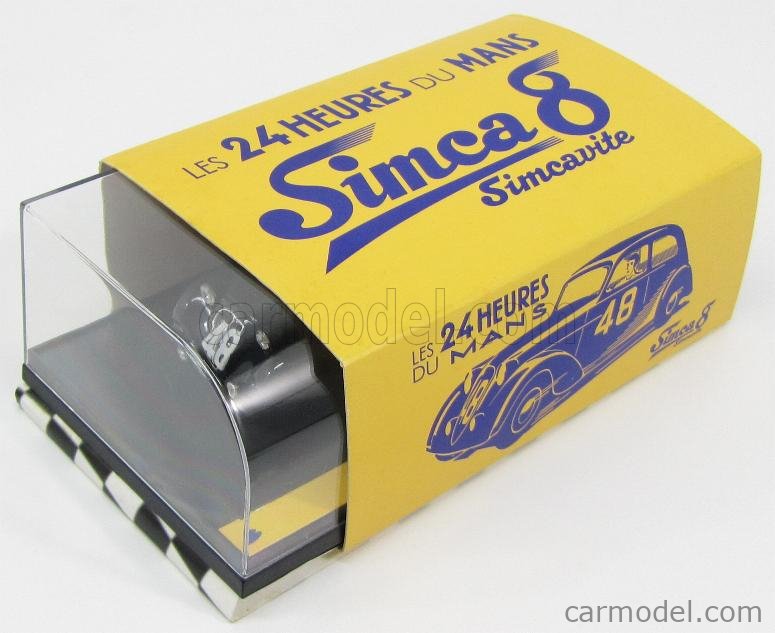 Brumm Prom S03 16 Scale 1 43 Simca 8 Team Victor Camerano N 48 24h Le Mans 1938 V Camerano R Robert Black