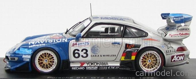 SPARK-MODEL S4182 Scale 1/43 | PORSCHE 911 993 GT2 3.8L TURBO TEAM