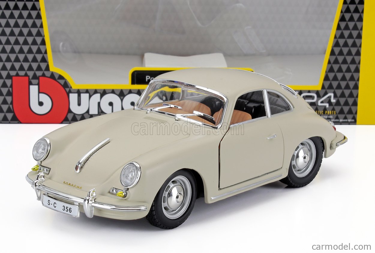 PORSCHE 356B 1961 ブラーゴ　イタリア製 BURAGO 18-22079WH Scale 1/24 | PORSCHE 356B COUPE 1961 WHITE