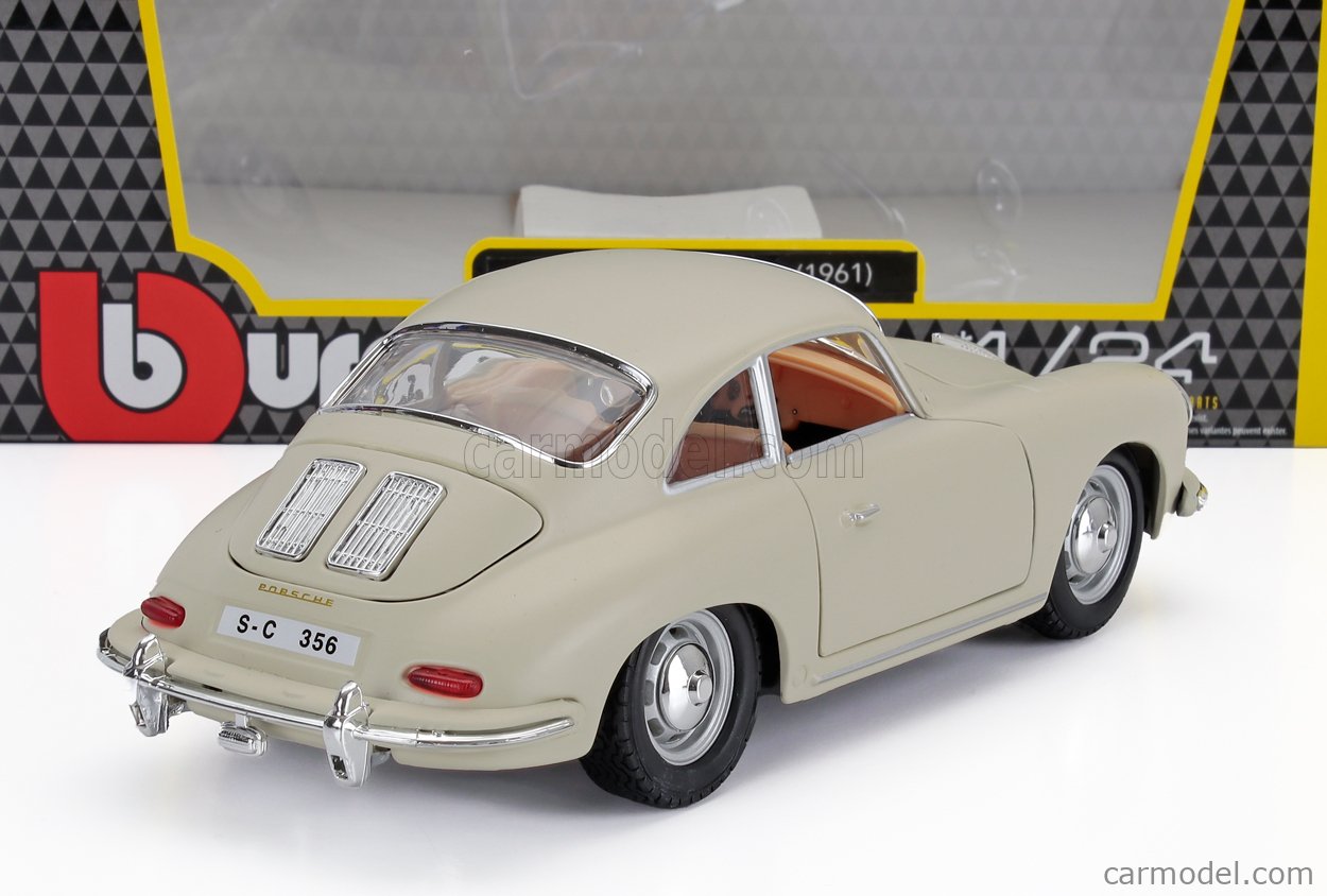 BURAGO 18-22079WH Scale 1/24 | PORSCHE 356B COUPE 1961 WHITE