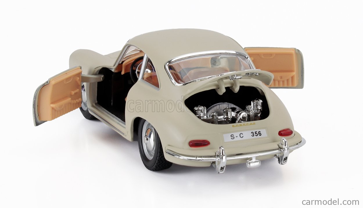 PORSCHE 356B 1961 ブラーゴ　イタリア製 BURAGO 18-22079WH Scale 1/24 | PORSCHE 356B COUPE 1961 WHITE