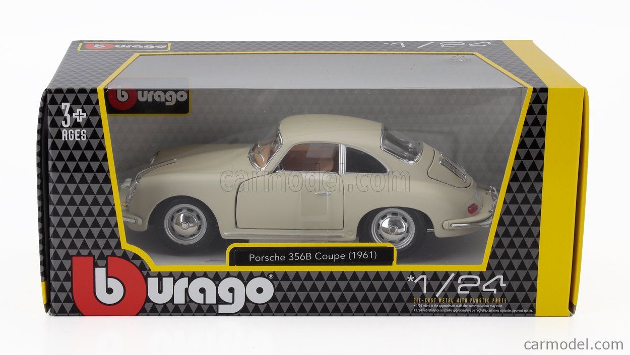 PORSCHE 356B 1961 ブラーゴ　イタリア製 BURAGO 18-22079WH Scale 1/24 | PORSCHE 356B COUPE 1961 WHITE