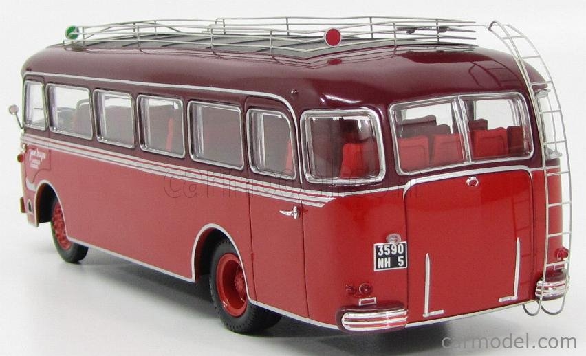 Modèle Réduit Bus Panhard K173 Norev 1:43 - Rouge, Année 1949
