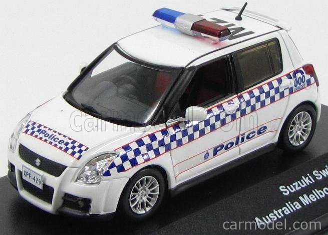 J-COLLECTION JC157 SUZUKI SWIFT SPORT AUSTRALIA MELBOURNE POLICE 2010  au 1/43° 