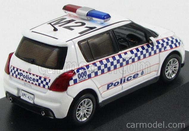 SUZUKI SWIFT MODEL CAR AUSTRALIA POLICE 2010 1:43 SCALE J-COLLECTION JC157 K8 