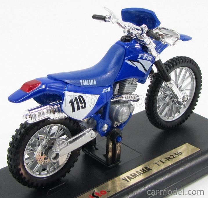 Miniatura Yamaha Ttr 250 Trilha Motocross 1/18 Maisto Moto no Shoptime