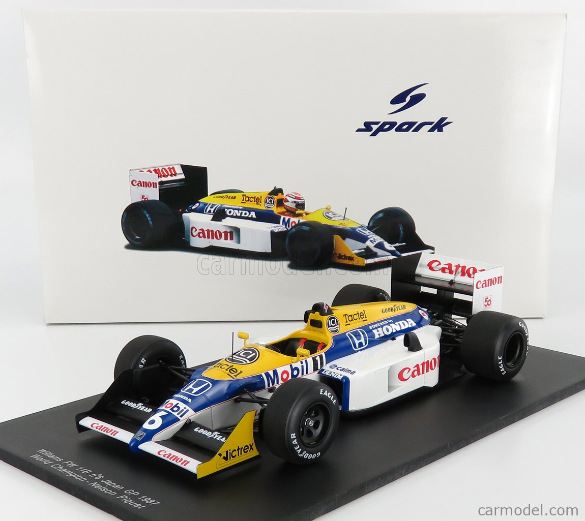 WILLIAMS - F1 HONDA FW11B N 6 JAPAN GP NELSON PIQUET 1987 WORLD CHAMPION