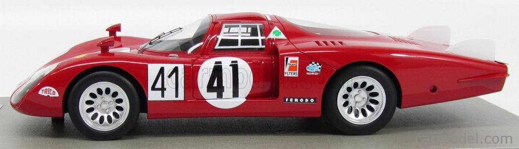 Alfa Romeo 33/2 Long Tail #39 4Th 24H Le Mans 1968 Tecnomodel 1:18 TMD1808C Mode 