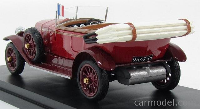 RIO-MODELS 4470 Scale 1/43  RENAULT 40CV CABRIOLET OPEN PRESIDENTIAL 1925 - PERSONAL CAR GASTON DOUMERGUE 2 TONE RED
