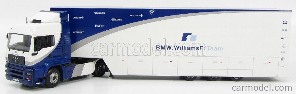 MAN - TGA 500 TEAM TRUCK CAR TRANSPORTER WILLIAMS BMW F1 FW23 - FW24 2002