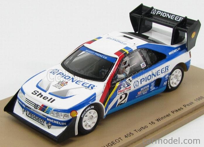 488Y Nikko 1988 Peugeot 405 Turbo 16 # 204 Pioneer L 19.3 cm RC Jouet