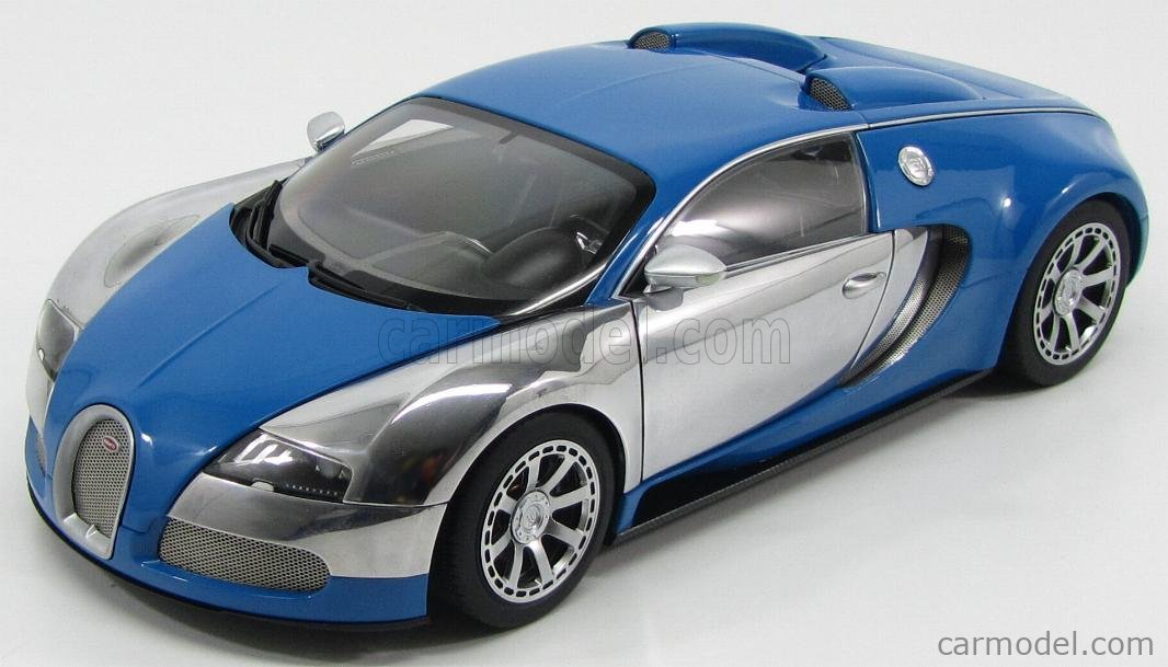 1/18 : Découverte de la Bugatti Veyron Bleu Centenaire d'AUTOart