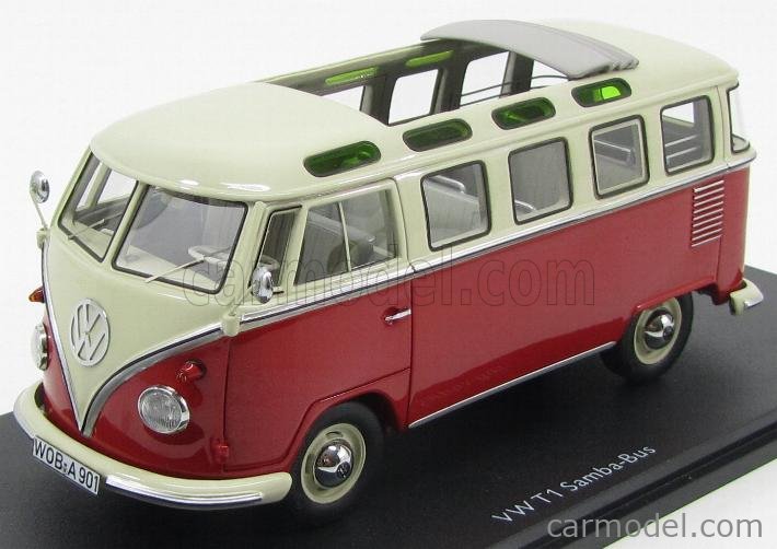 SCHUCO 08990 Scale 1/32 | VOLKSWAGEN T1 SAMBA MINIBUS OPEN ROOF 1962 ...