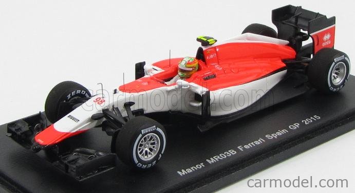ミニカー SPARK1/43 Manor MR03B F1 Roberto Merhi Spark 1:43 Roberto Merhi Manor MR03B #98 Spain GP Formula 1