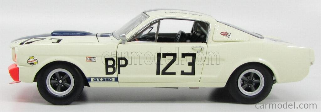 Acme A1801853 1965 Ford Shelby Mustang GT350R #14 Le Mans 1:18 White