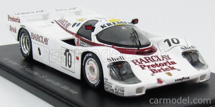 PORSCHE 956 N°7 Winner Le Mans 1985 SPARK en boite 1/43