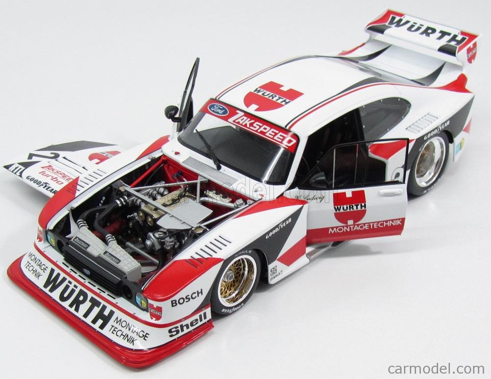 Minichamps 1:18 – Ford Capri Turbo Gr.5 Wurth – Klaus Ludwig DRM 1981 – Modèle Métal – Allemagne