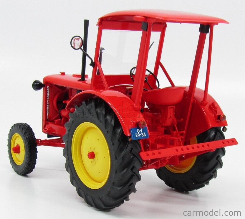 Minichamps 109153071 Hanomag R35 Traktor 1953 rot mit Dach 1:18 NEU in OVP