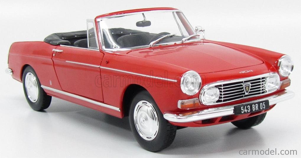 Norev Scale 1 18 Peugeot 404 Cabriolet Open 1967 Capanelle Red