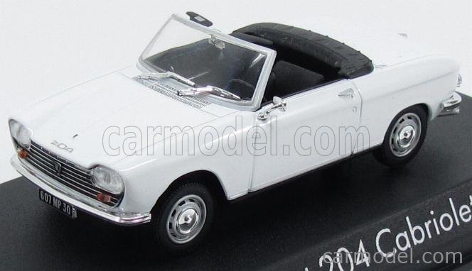 Peugeot 204 Cabriolet 1967 - Norev 1/43 - Bleu - Neuve Sur Socle