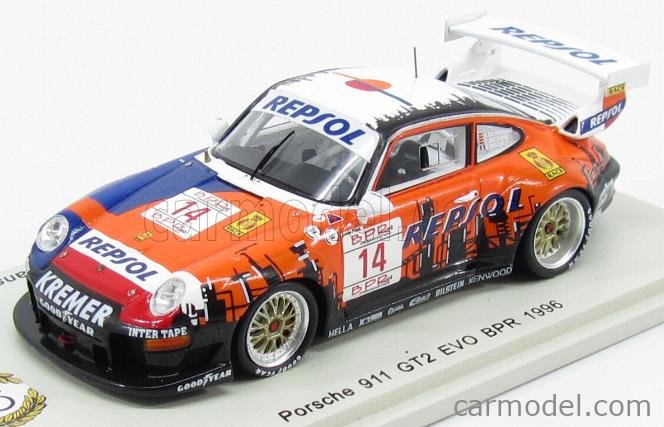 PORSCHE - 911 993 GT2 EVO TEAM KREMER RACING REPSOL N 14 BPR 1996 C.BOUCHUT  - T.SALDANA - A.DE ORLEANS