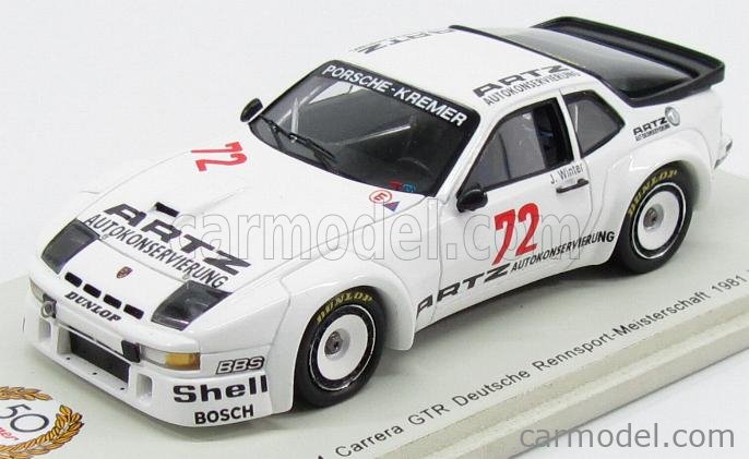 PORSCHE - 924 CARRERA GTR TEAM KREMER RACING N 72 DEUTSCHE  RENNSPORT-MEISTERSCHAFT ZOLDER 1981 J.WINTER