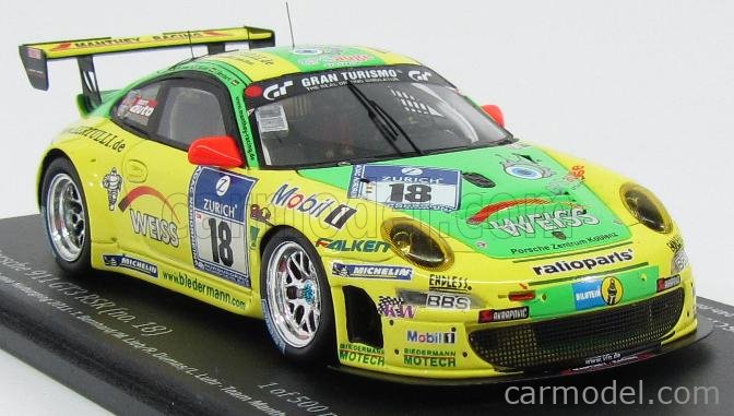 PORSCHE - 911 997-2 GT3 RSR TEAM MANTHEY RACING N 18 WINNER OVERALL 24h  NURBURGRING 2011 T.BERNHARD - M.LIEB - R.DUMAS - L.LUHR
