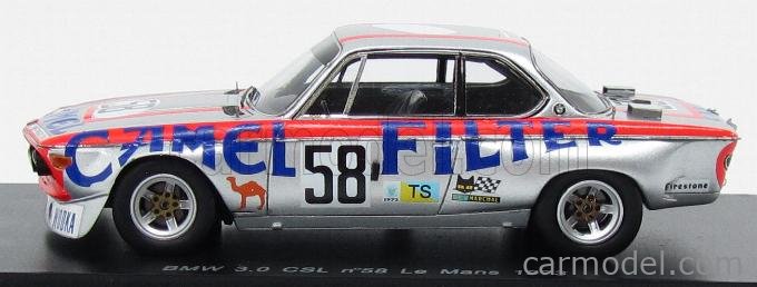 SPARK 1/43 BMW 3.0 CSL ルマン 1973 SPARK-MODEL S1564 Scale 1/43 | BMW 3.0 CSL N 58 24h LE MANS