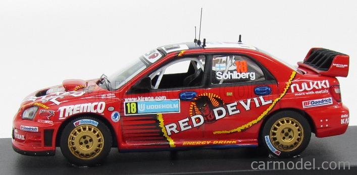 IXO SUBARU IMPREZA WRC #8 MONTE CARLO 2003 1/43